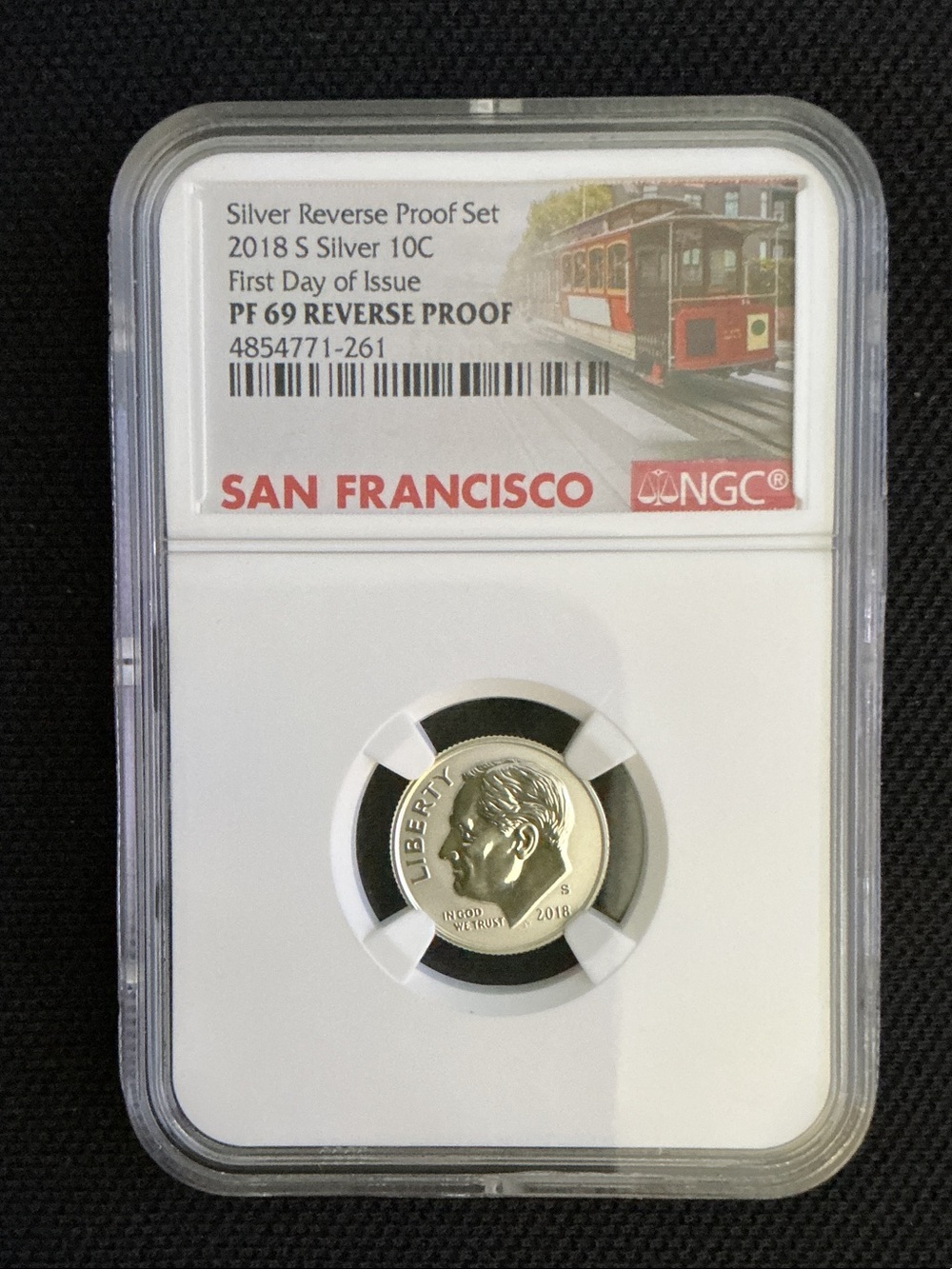 San Francisco Silver Reverse Proof 2018 Dime - Silver